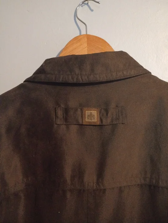 VTG 90s Rainforest Men's XL Dark Brown Suede Bomber Jacket Wool Lining - Picture 8 of 14